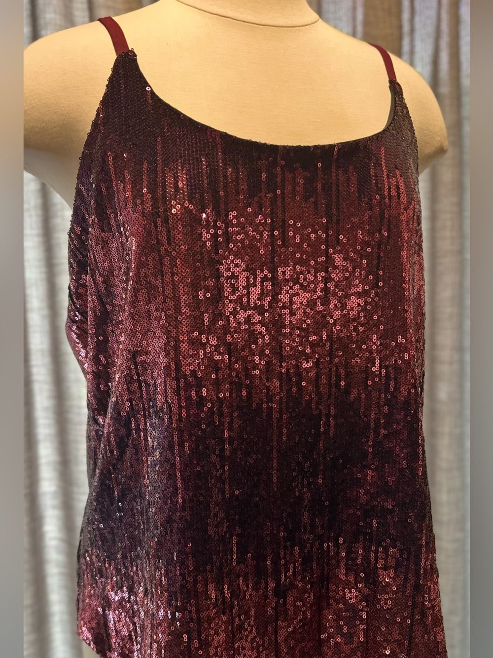 The Limited Wine Sequin Camisole